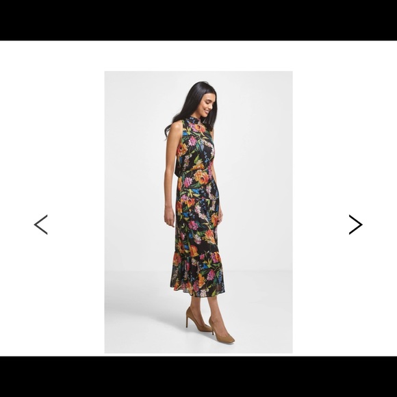 Sam Edelman Floral tiered maxi with high neck- worn once! In perfect condition - Picture 7 of 8